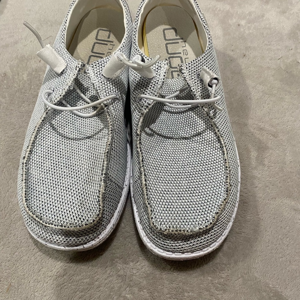 Light Gray Mesh Casual  Shoes - Hey Dude